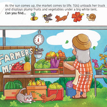 Load image into Gallery viewer, 5 images to find in the farmer's market scene
