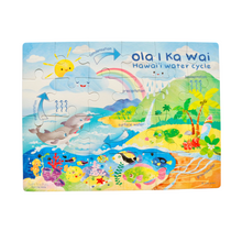 Load image into Gallery viewer, Completed Hawai‘i water cycle puzzle
