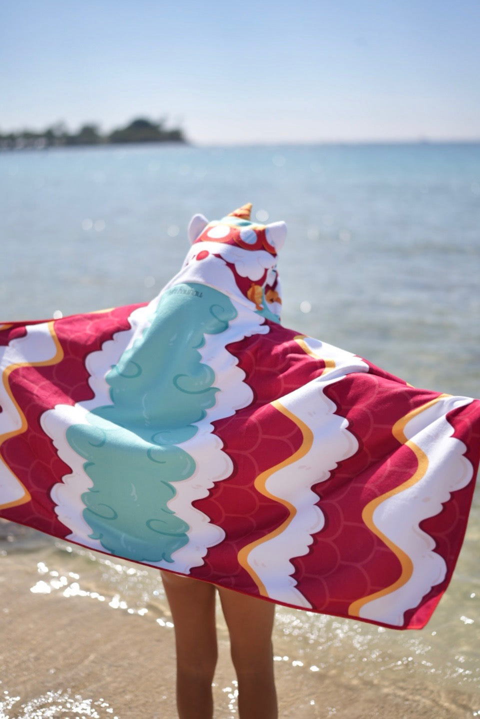 Lucky Lion Hooded Towel