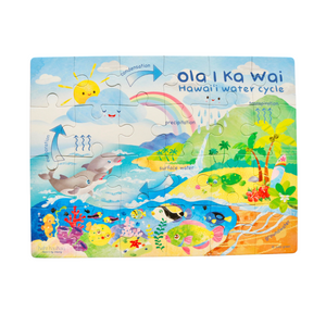 Completed Hawai‘i water cycle puzzle