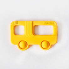 Load image into Gallery viewer, Bus Shaped Yellow Teether